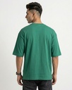 260GSM--Unisex-Terry-Oversized-Tee---Bottle-Green-color-back-side-260GSM.webp