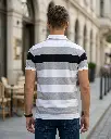 Mens-Polo-T-shirt-Navy-Blue-Striped-backside.webp