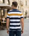 Mens-Polo-T-shirt-Yellow-Striped-back.webp