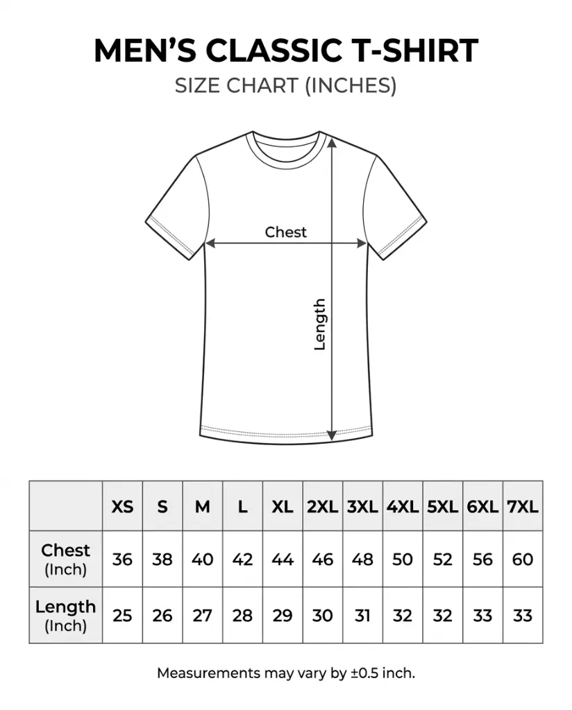 Men's Classic T-shirt Size Chart.webp