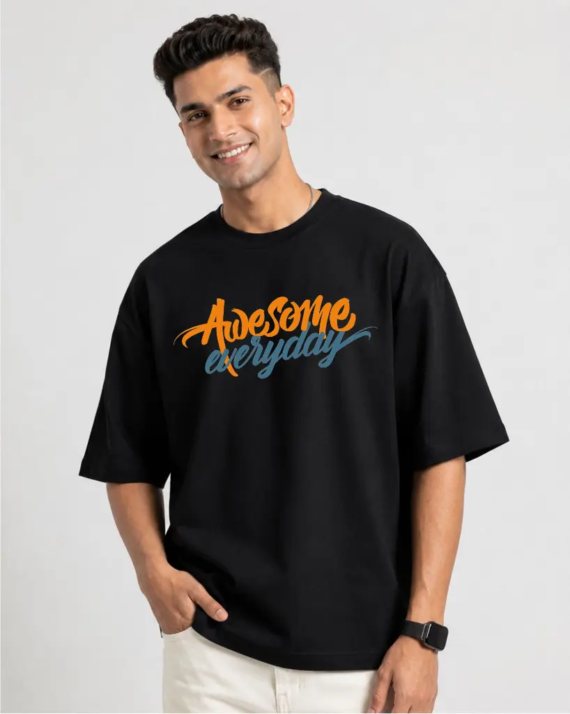 Awsome-Black-Oversized-T-shirt-Men-front.webp