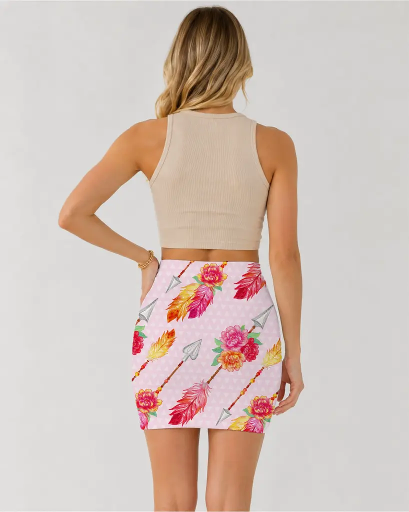 boho-pattern-with-watercolor-feathers--mini-skirt-back-side.webp