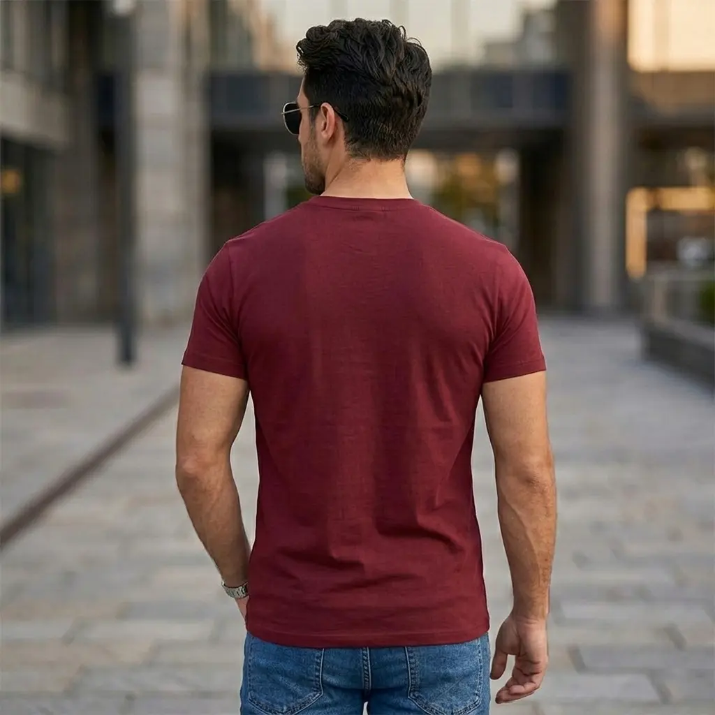 Make-your-Own---Maroon---Round-Neck-Half-Sleeves-T-Shirt------back-side.webp