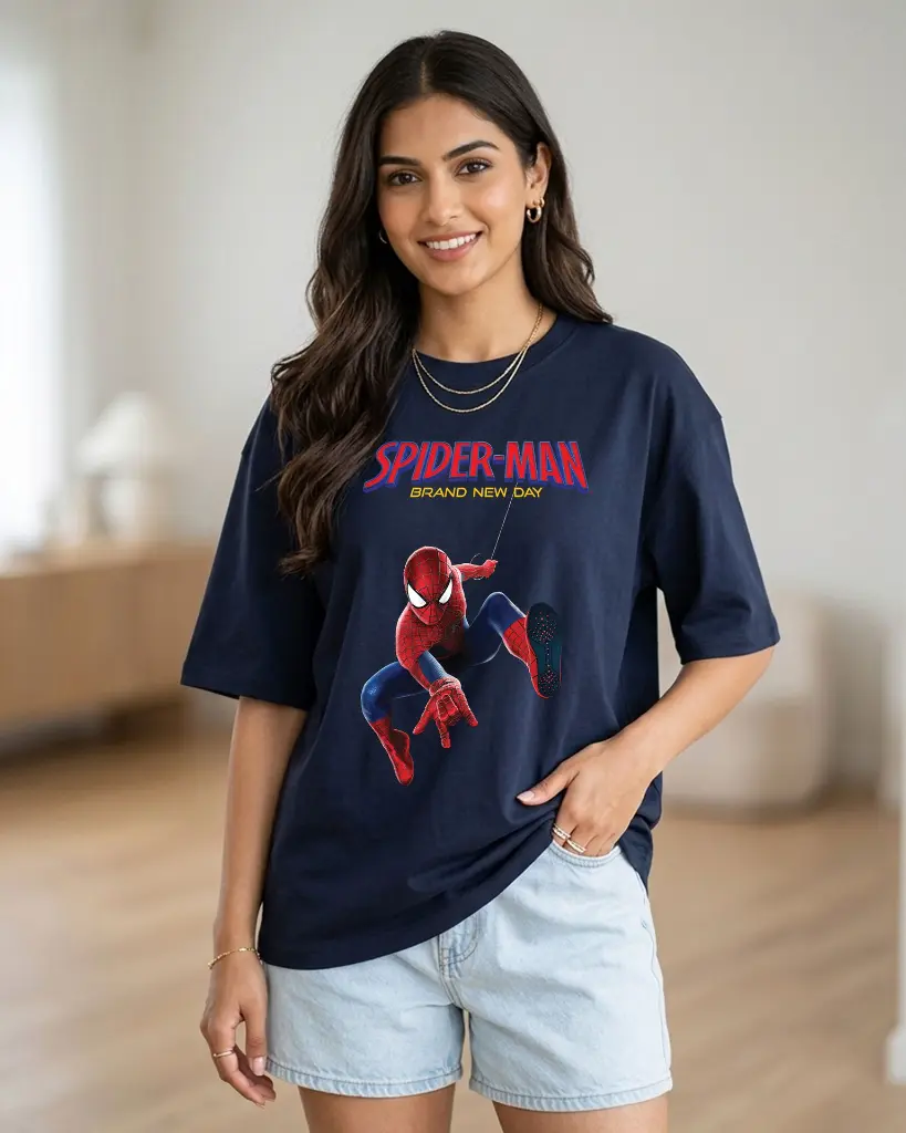 navyBlue--Oversized-Half-sleevs-T-Shirt-Spider-Man-Action-Graphic-Printed-Womens.webp