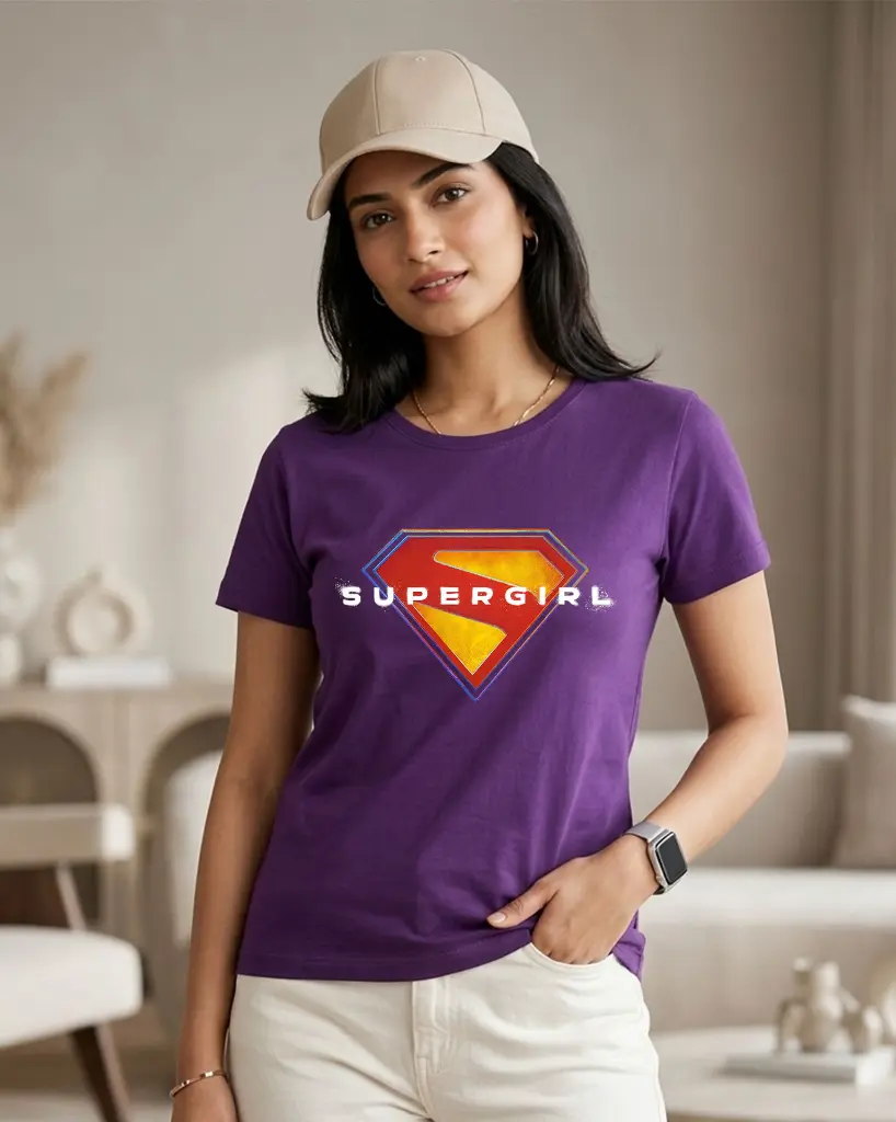 Super-Girl-Purpl-T-shirt-Roundneck-women.webp