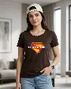 Super-Girl-Brown-cofee-T-shirt-Roundneck-women.webp