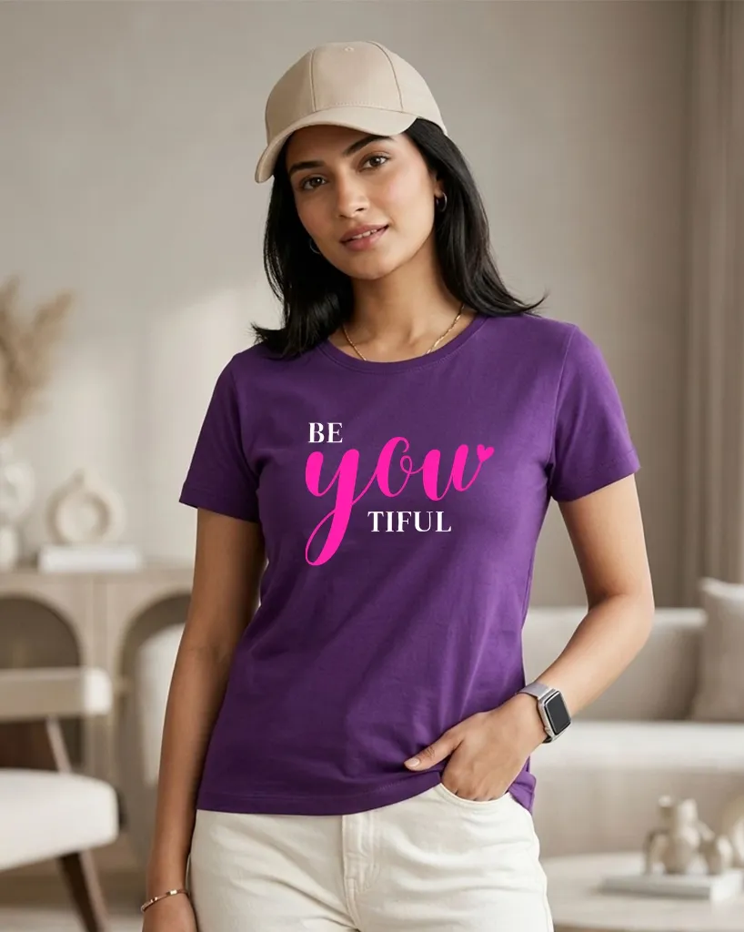 Beautiful-front--round-neck-tshirt-women-purple.webp