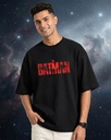 Black Oversized T-Shirt The Batman Graphic Printed