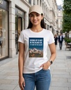 Round Neck Women's T-Shirt Graphic Printed Giving Up Is Not In The Blood Sir
