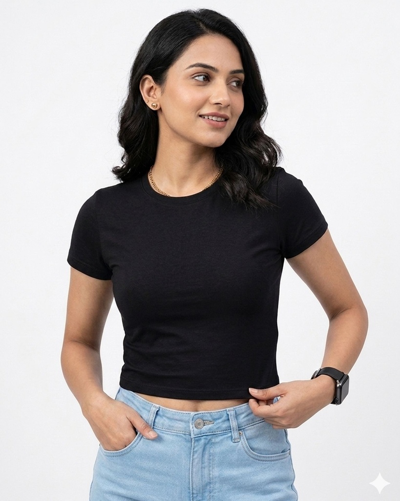Black Crop Top Women’s (XS)