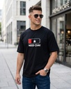 Black Oversized T-Shirt Need Chai Graphic Printed