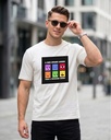 White Classic Crew T-Shirt A Face Speak Louder Graphic Printed