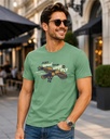 Pista Round Neck T-Shirt  Eagle Graphic Printed